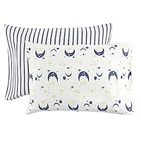 Touched by Nature Unisex Baby and Toddler Organic Cotton Toddler Pillowcase, Moon, One Size