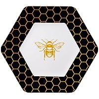 C.R. Gibson Honeycomb Hive Melamine Platter (QSTM-25361) Large