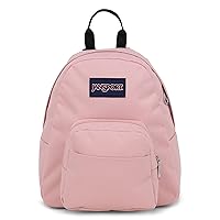 JanSport Half Pint Mini Backpack - Ideal Day Bag for Travel, Misty Rose