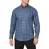 Brooks Brothers Men's Non-Iron Stretch Twill Long Sleeve Check Sport Shirt