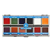 FX 12-Color Palette - Water-Activated Face & Body Paint for SFX, Theater, Cosplay - High-Pigment, Blendable SFX Makeup, Easy-to-Use for Film & TV