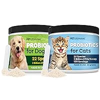 Pet Ultimates Probiotics for Cats and Dogs - Probiotic Powder to Treat Diarrhea, Vomiting, Digestive Support – Cat and Dog Health Supplies