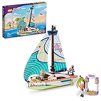 LEGO Friends Stephanie's Sailing Adventure Toy Boat Set 41716, Collectible Gifts for 7 Plus Year Old Kids, Girls and Boys with 3 Mini-Dolls and Accessories