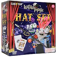 Click N' Play Magician Kit & Magic Set, Magic Kit for Kids Age 10-12, Halloween Magic Trick Games for Girls & Boys, Over 150 Tricks, Includes Manual & DVD Tutorial, Magic Tricks for Kids