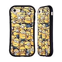 Head Case Designs Officially Licensed Despicable Me Pattern Funny Minions Hybrid Case Compatible with Apple iPhone 7/8 / SE 2020 & 2022