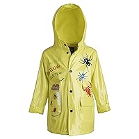Boys Toddler Waterproof Lined Hooded Trench Raincoat Rain Jacket Coat