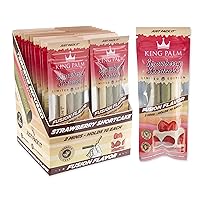 King Palm Flavors Mini Size Cones - 20 Pack, Display - Terpene Infused - Squeeze & Pop Pre Rolls - Organic Flavored Pre Rolled Cones - King Palm Flavors Rolls (Strawberry Shortcake)