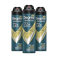 Men Antiperspirant Deodorant Dry Spray Sport Defense 3 count Deodorant for Men 3.8 oz