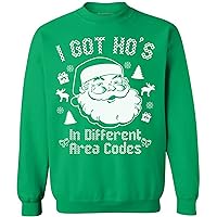 Awkwardstyles I Got Hos In Different Area Codes Sweater Ugly Christmas Crewneck