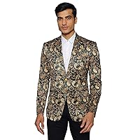 WINTAGE Men's Imported Rayon Tailored Fit Printed Party/Festive Blazer Coat Jacket
