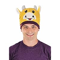 Jay & Silent Bob Mooby Winter Hat, Mooby The Golden Calf Beanie Cap, Funny Movie Character Pom Hat for Adults