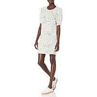 Amazon Essentials Women's Supersoft Terry Relaxed-Fit Short-Sleeve Puff-Sleeve Dress (Previously Daily Ritual)