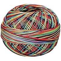 Handy Hands 210-Yard Lizbeth Cotton Thread, 25gm, Rainbow Splash,HH20184