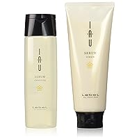 Revel Io Serum cleansing shampoo 200mL & cream treatments 200mL set Lebel iau SERUM