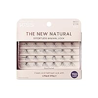 KISS The New Natural, False Eyelashes, Neo', 12mm-14mm, Includes 24 Wisps, Contact Lens Friendly, Easy to Apply, Reusable Strip Lashes