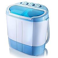 Pyle Portable 2-in-1 Washing Machine&Spin-Dryer-Convenient Top-Loading Easy Access,Energy&Water Efficient Design,Ideal for Smaller Loads-No Special Parts or Plumbing Required-2 FT Drainage Hose
