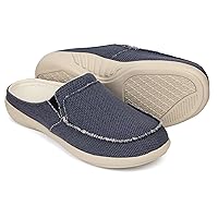 ADAX Men's Plantar Fasciitis & Pain Relief Orthotic Slippers with Arch Support (Size:US 7-US 14)
