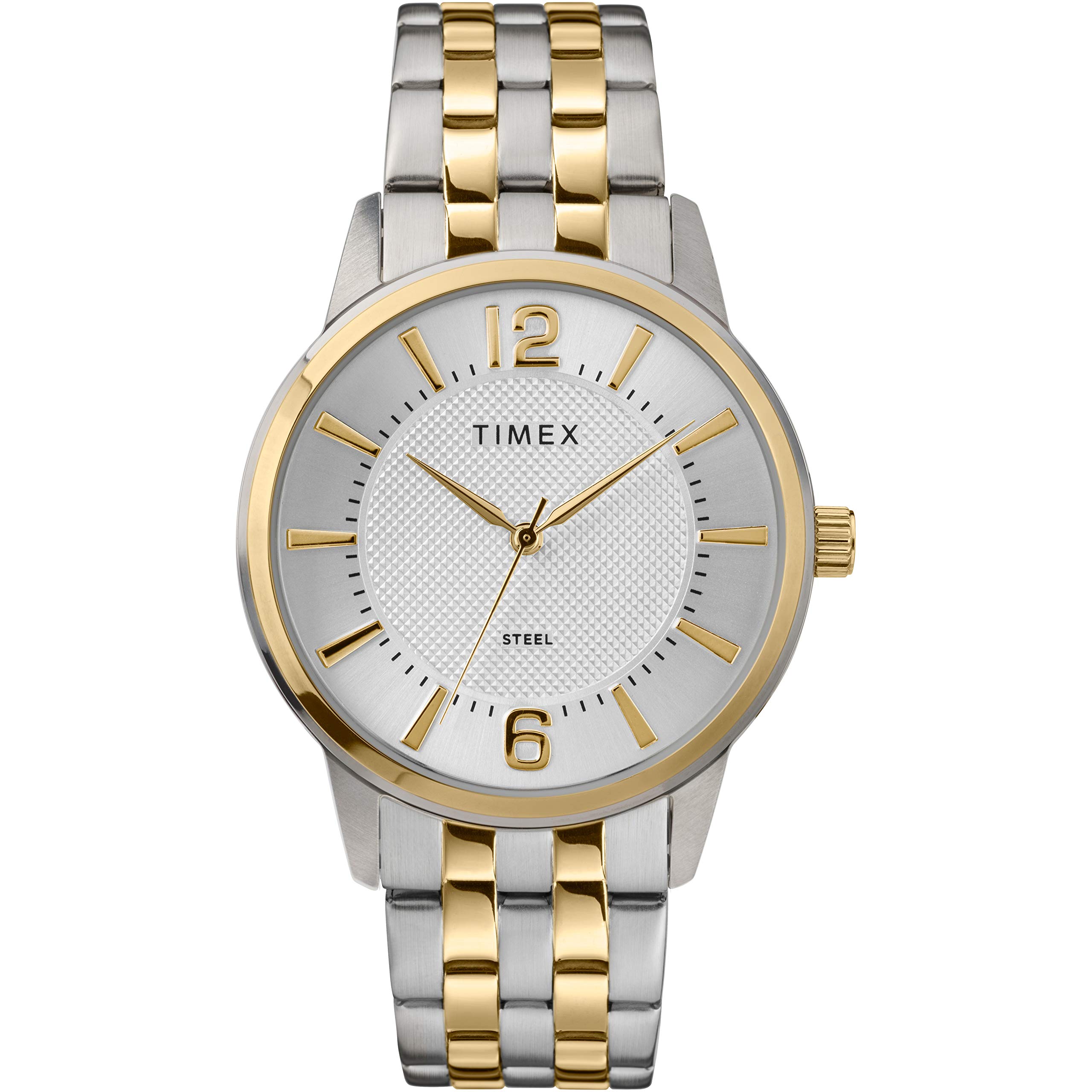 Timex Men's Dress Analog 40mm Stainless Steel Bracelet Watch