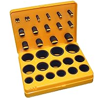 Viton O-Ring Kit, Black, Viton, 90A Durometer, 30-Sizes (Pack of 382 Pieces)