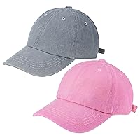 Kids Distresed-Washed Baseball Hat Infant Toddler Baby Boy Girl Hats Distresed for 2-8 Years