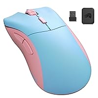 Model D Forge Wireless Mouse - Blue & Pink Gaming Mouse, 6 Programmable Buttons, 80 hrs Battery Life, 19K Sensor, Lightweight Gaming Mouse 58g, Exclusive Limited Edition (Laptop & PC)