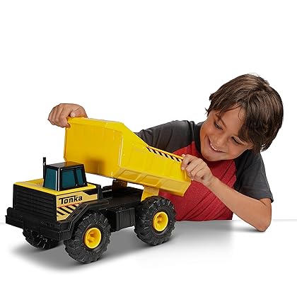 Tonka Classic Steel Mighty Dump Truck Vehicle, Single, Standard Packaging