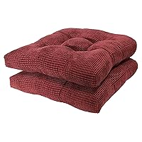 Arlee Non-Skid Chair Pads, 2 Count (Pack of 1), Burgundy Red