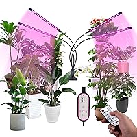 Grow Lights for Indoor Plants, GooingTop LED Grow Light for Seed Starting with Red Blue Spectrum, 4/8/12H Timer, 10 Dimmable Levels & 3 Switch Modes, Adjustable Gooseneck Suitable for Various Plant