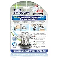 Ultra Revolutionary Bath Tub Drain Protector Hair Catcher/Strainer/Snare Stainless Steel, 1-Pack, Silver