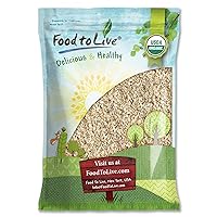 Food to Live Organic Rolled Oats, 5 Pounds – Old-Fashioned, 100% Whole Grain, Non-GMO, Raw, Kosher, Bulk Oats. Perfect for Morning Oatmeal and Overnight Oats. Sourced from the USA