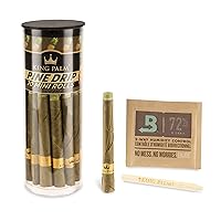 King Palm Flavors Mini Size Cones - 20 Count Tube - Terpene Infused - Squeeze & Pop Pre Rolls - Organic Flavored Pre Rolled Cones - King Palm Flavors Cones - (Pine Drip)