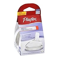 Playtex Angled Nipple, Fast Flow, 2-Count