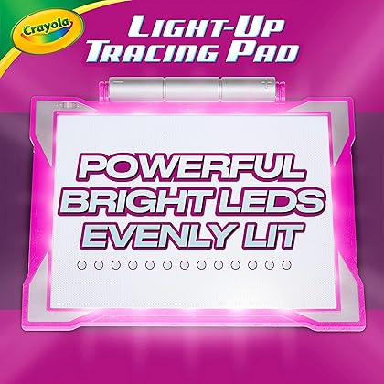 Crayola Light Up Tracing Pad - Pink, Drawing Pads for Kids, Kids Toys, Gifts for Girls and Boys, Ages 6, 7, 8, 9 [Amazon Exclusive].