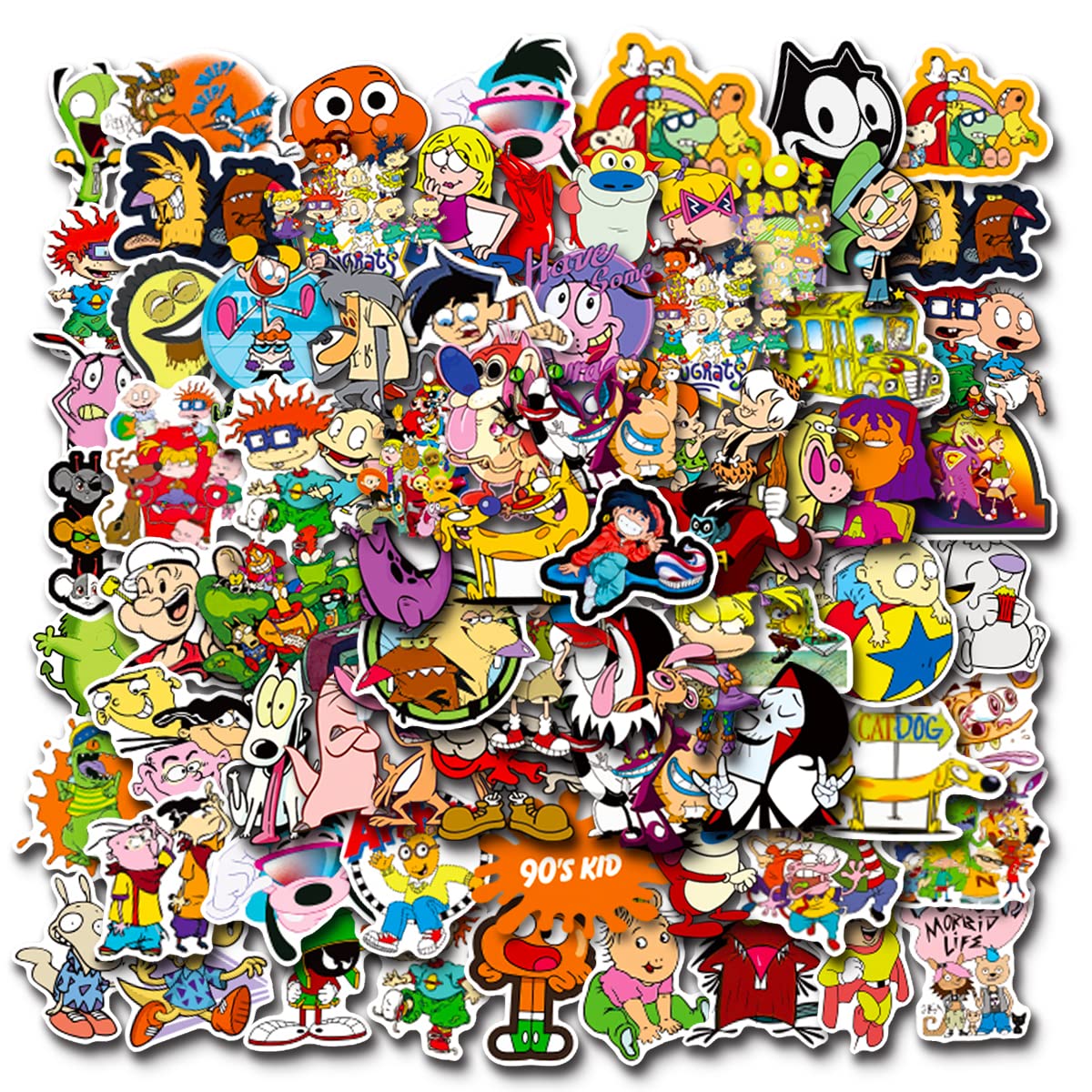 Mua 90s Cartoon Stickers 100PCS Vinyl Waterproof Stickers for  Laptop,Bumper,Skateboard,Water Bottles,Computer,Phone,Cartoon Anime  Stickers for Kids Teens Adult trên Amazon Mỹ chính hãng 2023 | Fado