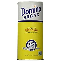 Premium Pure Cane Granulated Sugar with Easy Pour Recloseable Top 16 oz. (Pack of 6)