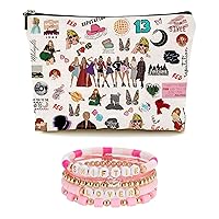 Makeup Bag Friendship Bracelets for TS Fans Music Lover Gift Makeup Bag Singer's Merchandise Fans Gifts for Women Girls