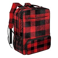 Travel Backpack for Women,Backpack for Men,Classic Red Plaid,Backpack