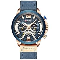 Curren Men's Military Business Watch Fashion Trend Waterproof Quartz Watch Stainless Steel Casual Watch