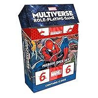 Marvel Multiverse Role-Playing Game Heroic DICE Set Acrylic Dice for Immersive Experience, Official Game Accessory for The Marvel Multiverse RPG - Made by CMON