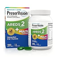 PreserVision AREDS 2 + Multivitamin 2-in-1 Eye Contains Vitamin C D E & Zinc Softgels Packaging May Vary, 100 Count