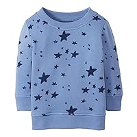 Moon and Back Toddlers and Baby Girls' French Terry Crewneck Sweatshirt
