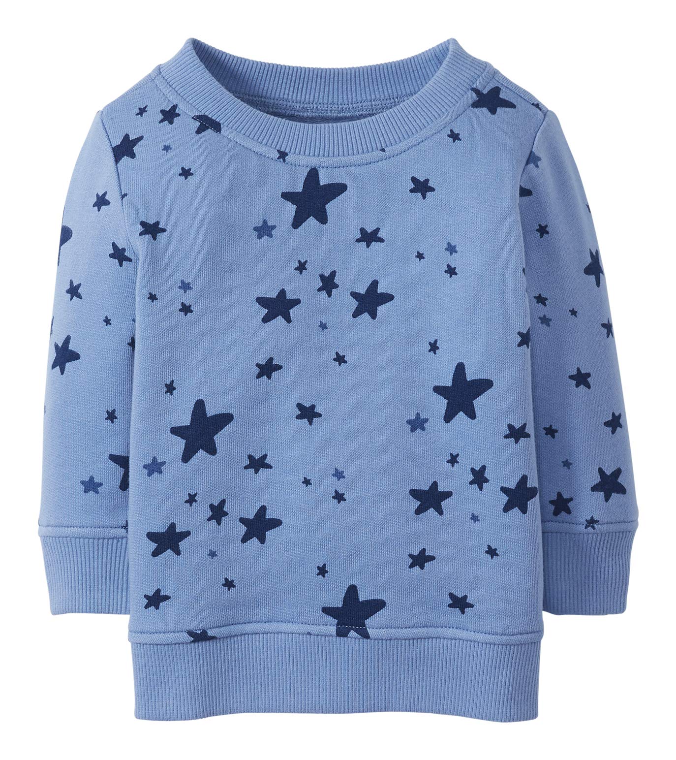 Moon and Back by Hanna Andersson Baby Girls' French Terry Crewneck Sweatshirt