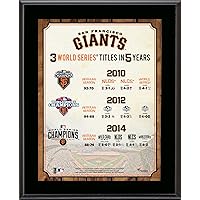 San Francisco Giants Three Titles in Five Years 10.5