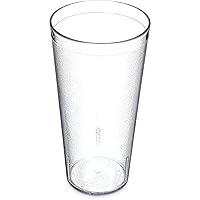 Carlisle FoodService Products 52248107 Stackable ShatterResistant Plastic Tumbler, 24 oz., Clear (Pack of 6)