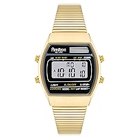 Retro Men's Digital Chronograph Bracelet Watch, 40/8487