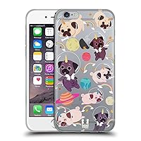 Head Case Designs Pug Space Unicorns Soft Gel Case Compatible with Apple iPhone 6 / iPhone 6s