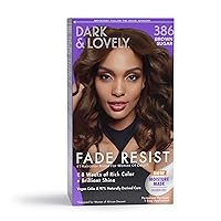 SoftSheen-Carson Dark and Lovely Fade Resist Rich Conditioning Hair Color, Permanent Hair Color, Up To 100 percent Gray Coverage, Brilliant Shine with Argan Oil and Vitamin E, Brown Sugar