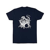Octopus Playing Drums Men's Cotton T-Shirt