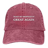 Make My Esophagus Great Again Hat Funny Distressed Denim Baseball Cap Vintage Trucker Hats Men Women