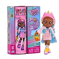 Cry Babies BFF Jassy Fashion Doll with 9+ Surprises Including Outfit and Accessories for Fashion Toy, Girls and Boys Ages 4 and Up, 7.8 Inch Doll, Multicolor